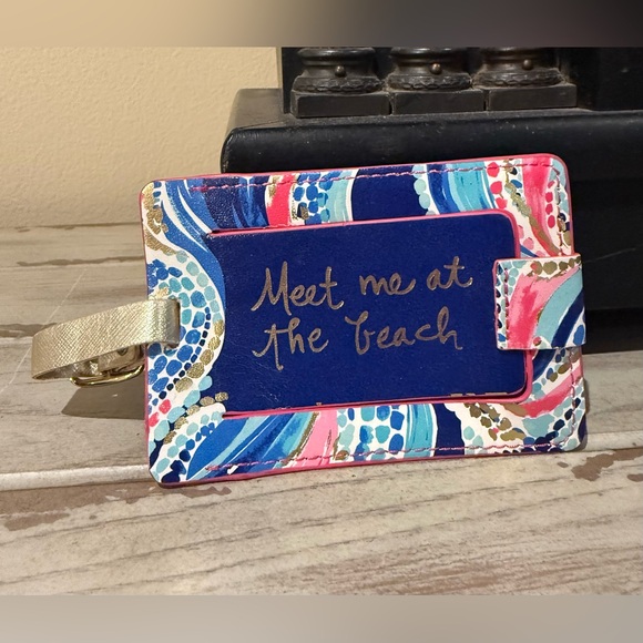 Lilly Pulitzer Handbags - Lilly Pulitzer Women's Luggage Tag, Ocean Jewels Meet Me at the Beach